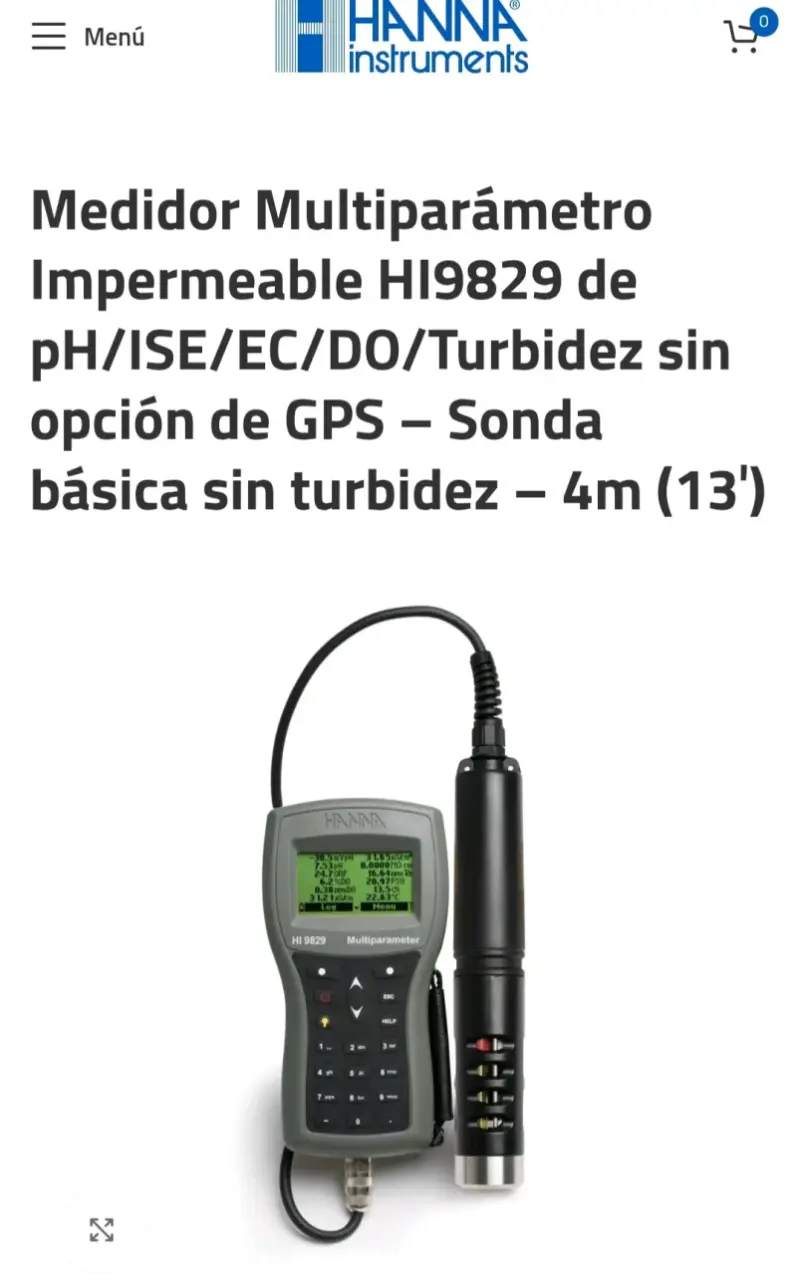 Medidor Multiparámetro Impermeable Hanna HI9829 - 1
