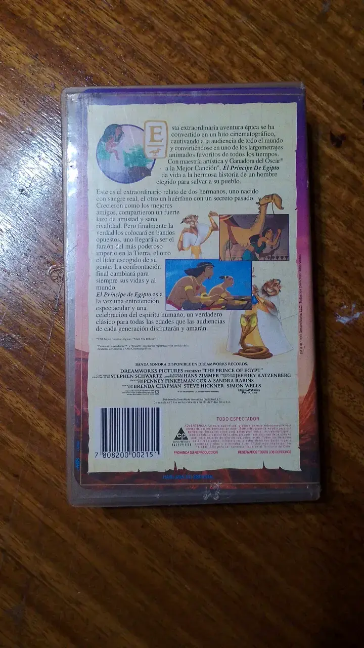 VHS El Príncipe de Egipto DreamWorks - 3