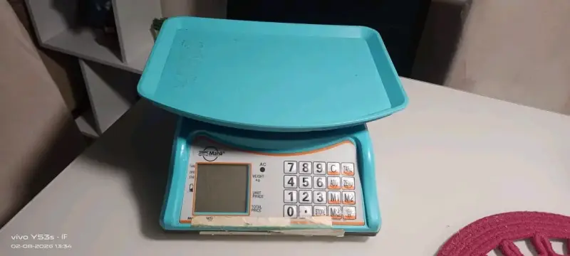 Balanza digital azul para cocina o comercio - 2