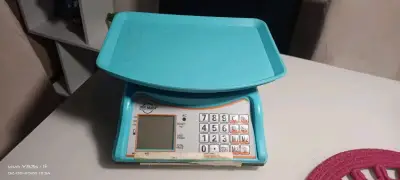 Balanza digital azul para cocina o comercio - miniatura 2