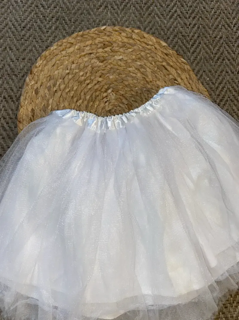 Falda tutú blanca para niña - 2