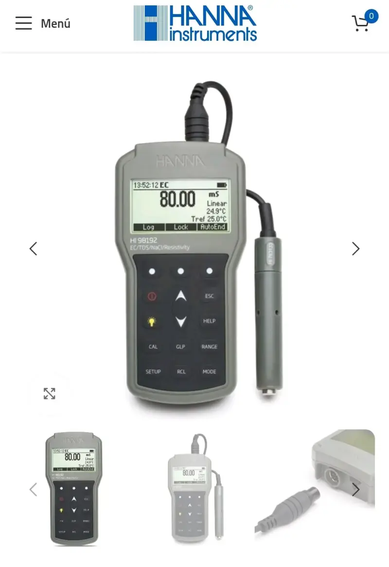 Medidor de Conductividad Hanna Instruments HI98192 - 1