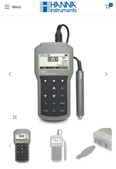 Medidor de Conductividad Hanna Instruments HI98192 - miniatura 1
