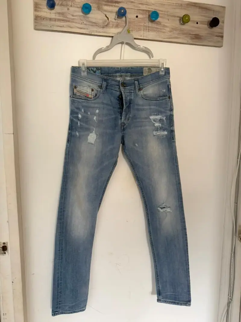 Jeans Diesel Tepphar Slim Carrot Hombre - 3