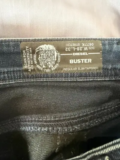 Jeans Diesel Buster Slim Tapered Azul - miniatura 1