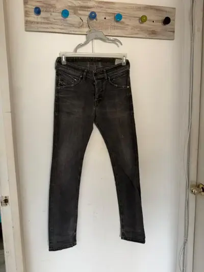 Jeans Diesel Belther gris para hombre - miniatura 3