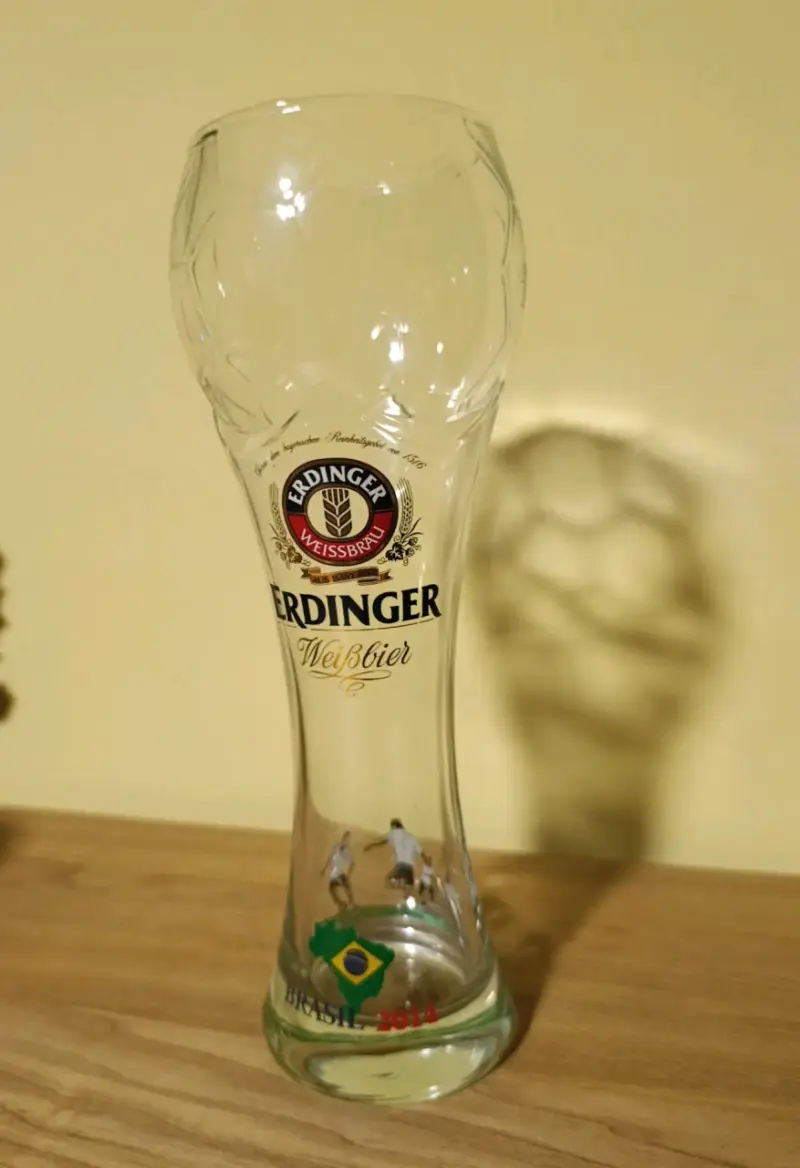 Vaso Cerveza Erdinger Weissbier Edición Brasil 2 - 1