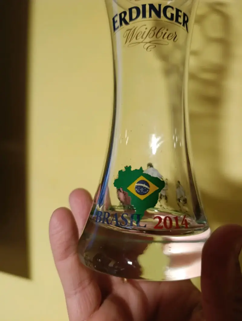 Vaso Cerveza Erdinger Weissbier Edición Brasil 2 - 2