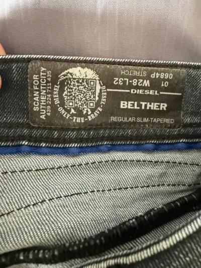 Jeans Diesel Belther Slim Tapered Hombre - miniatura 3