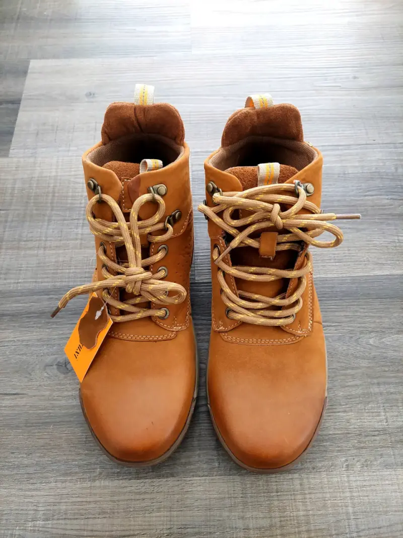 Botas de cuero marrón para hombre talla 40 - 3