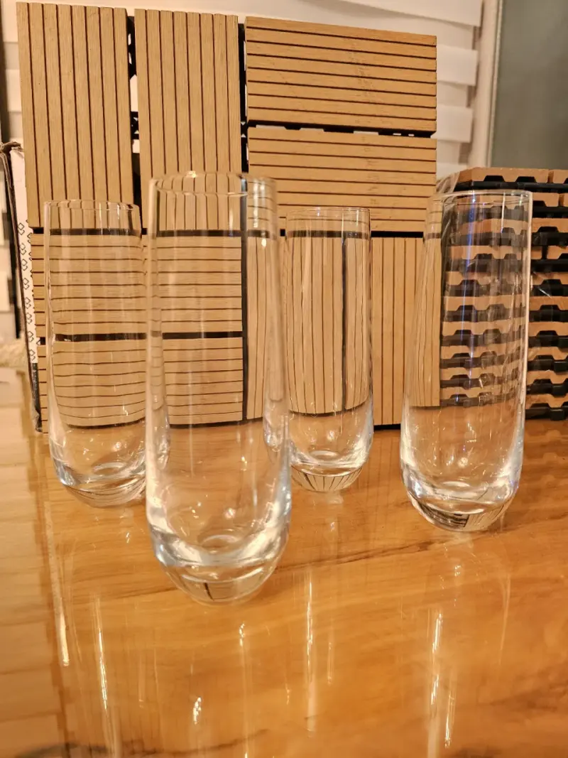 Juegos de vasos copas flauta vidrio aperitivos - 4