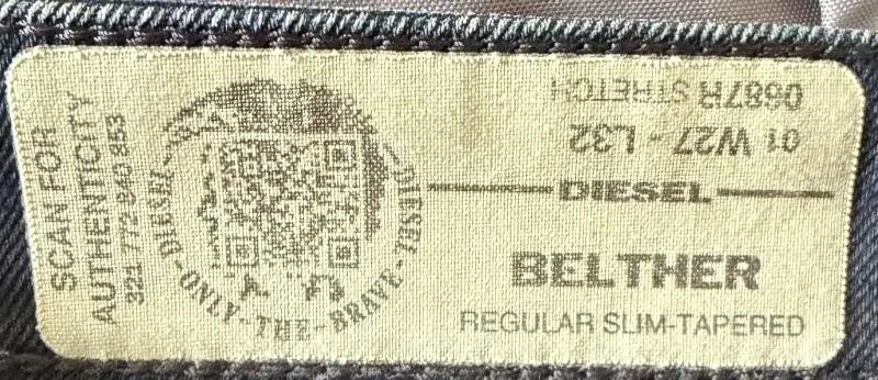 Jeans Diesel Belther Regular Slim-Tapered - 1
