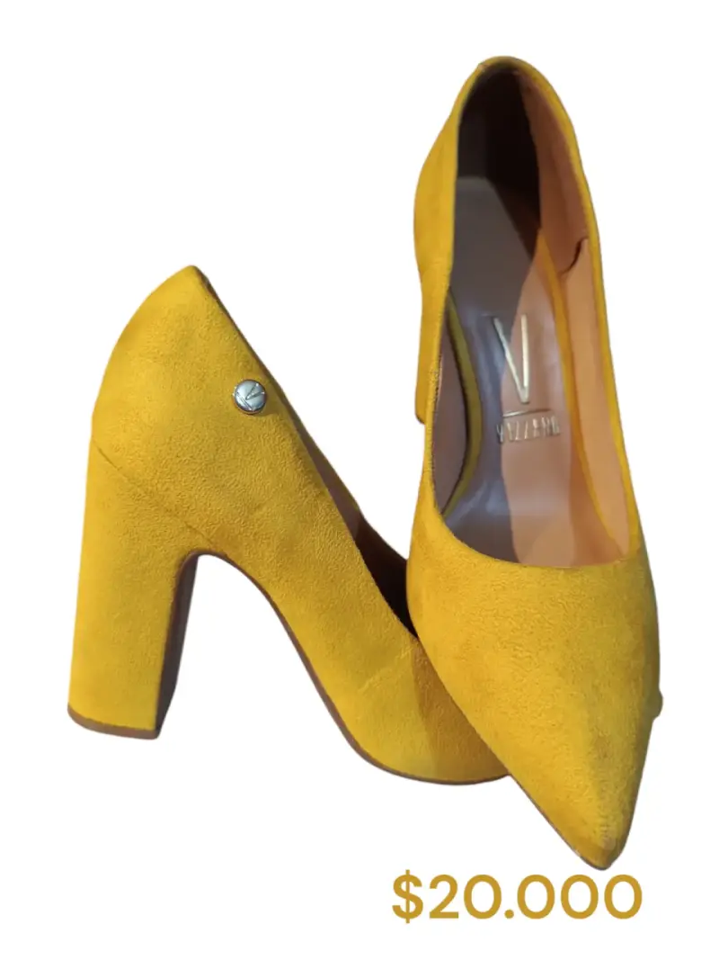 Zapatos de Tacón Amarillos Vizzano Elegantes - 3