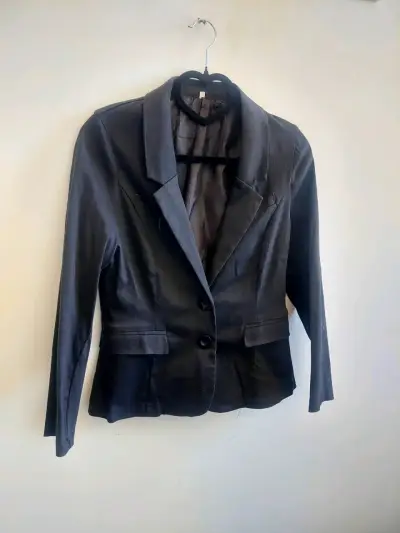 Blazer negro para mujer talla M - miniatura 1