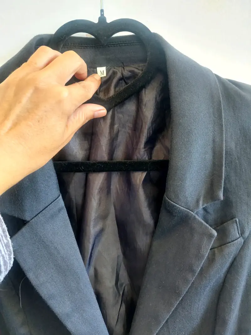 Blazer negro para mujer talla M - 3