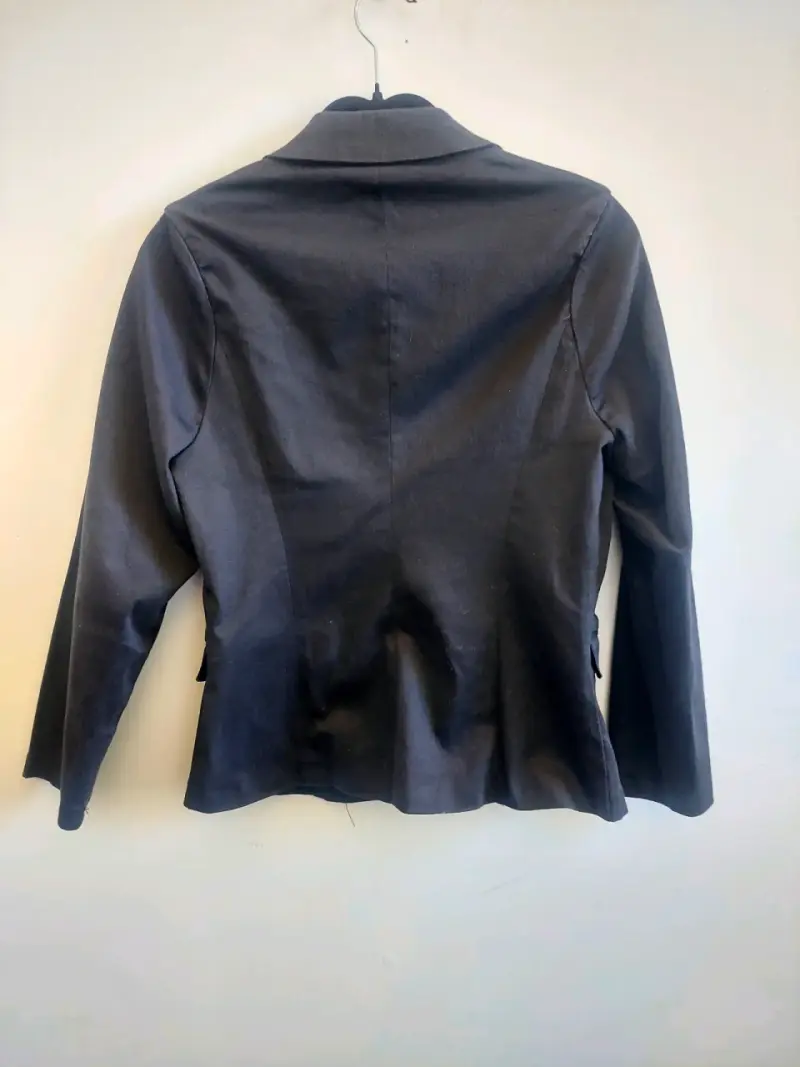 Blazer negro para mujer talla M - 5
