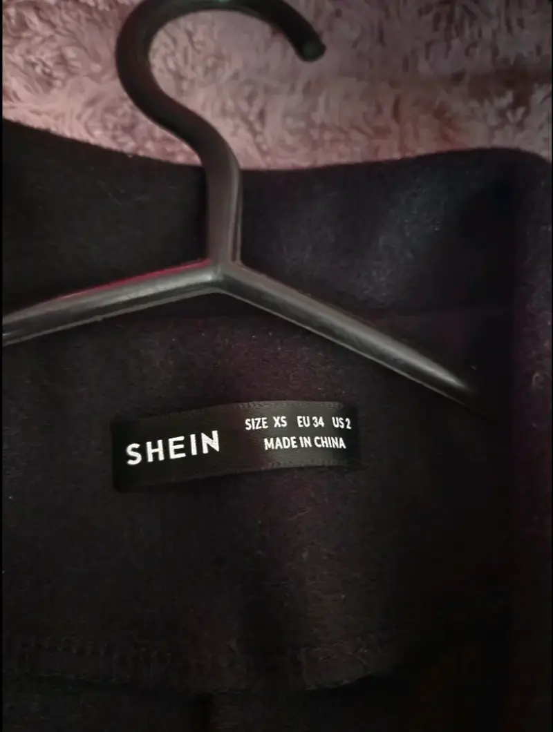 Abrigo negro largo Shein para mujer - 2
