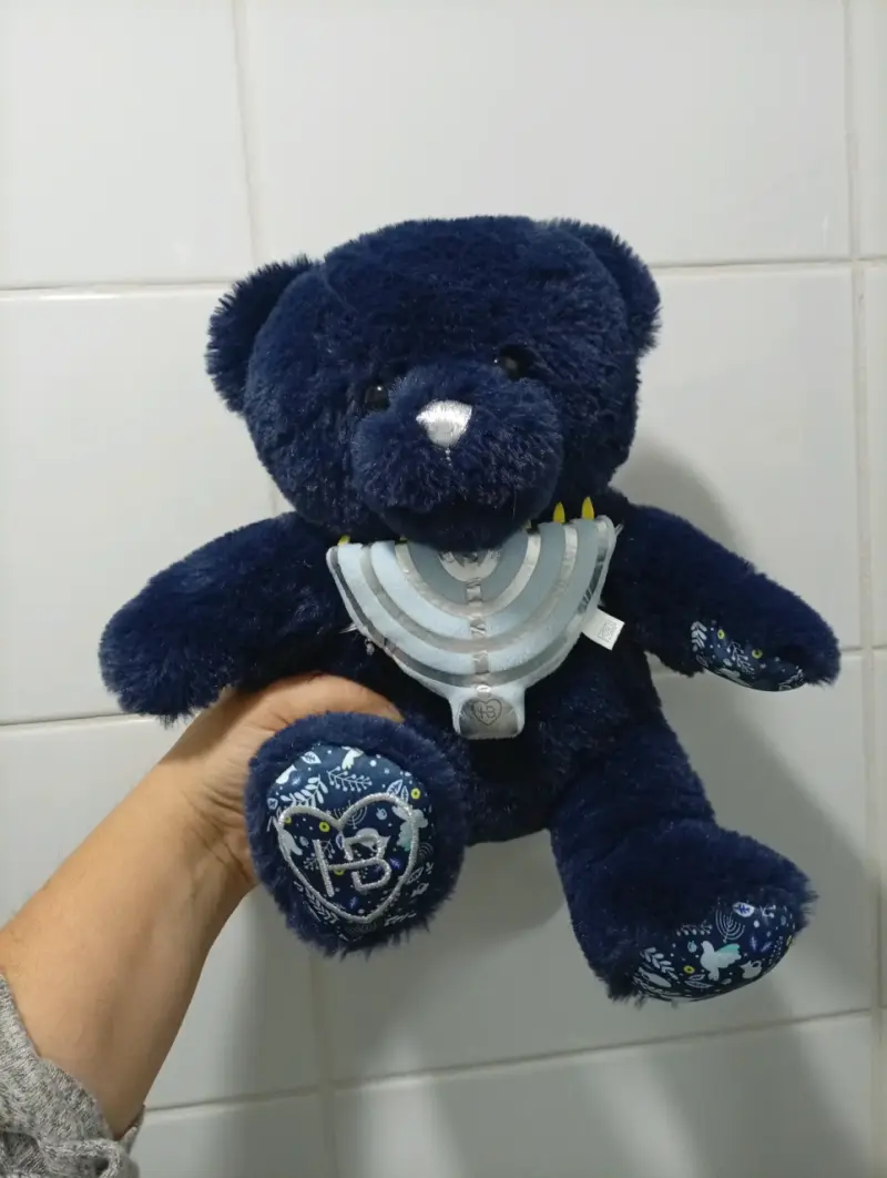Osito de peluche azul hannuka - 1