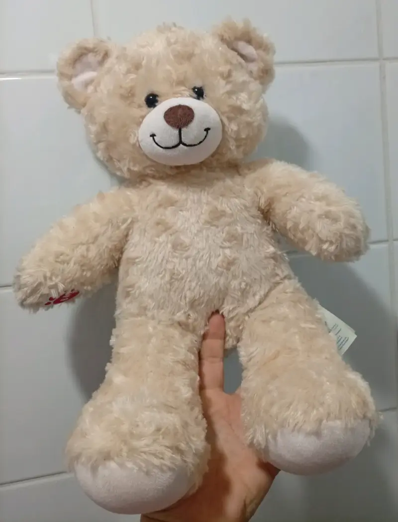 Osito de peluche beige suave para niños - 2