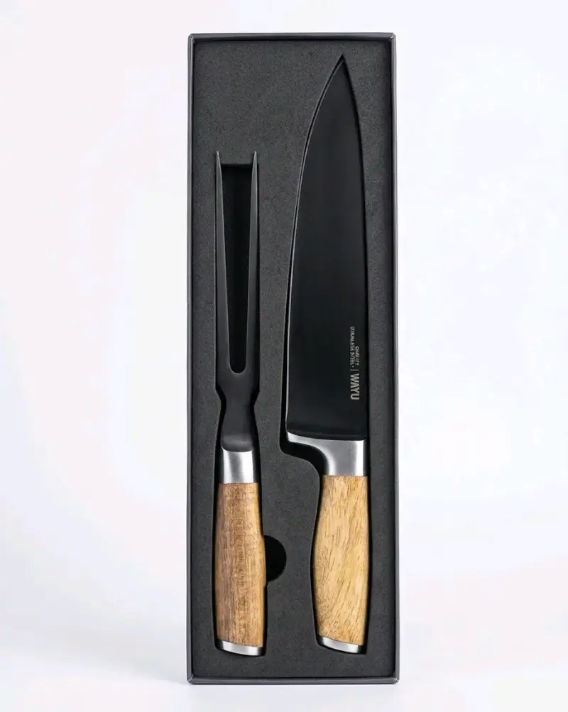 Set de cuchillo y tenedor de cocina WMU acero inoxidable - 1