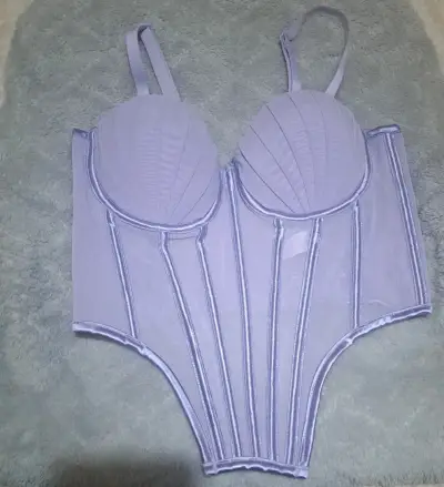Corset lila con tirantes ajustables - miniatura 1