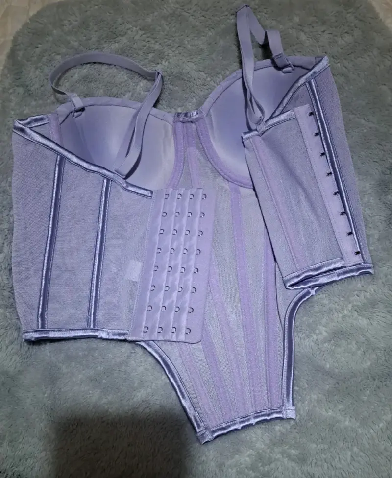 Corset lila con tirantes ajustables - 2