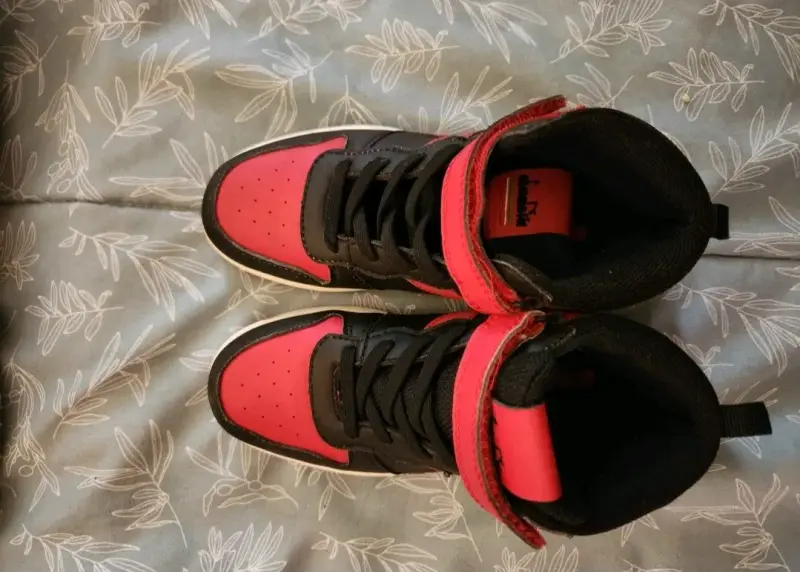 Zapatillas deportivas altas Diadora rojo y negro - 2