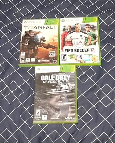 lote pack de juegos xbox call of duty fifa titanfa - miniatura 1