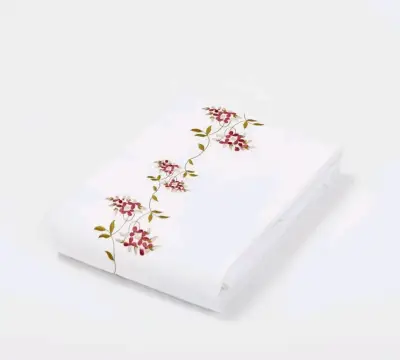 Cubreplumón Nina Herrera blanco con bordado floral - miniatura 2