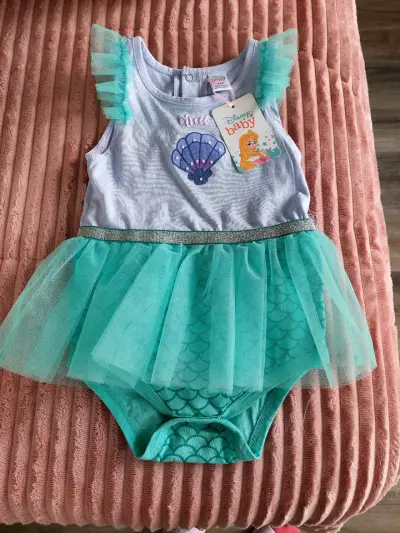 Body de bebé Disney Baby con diseño de sirena - miniatura 1