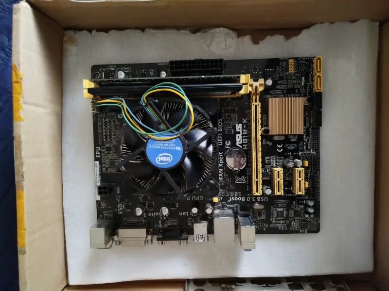 Placa Madre Asus H81M-K con Procesador Intel