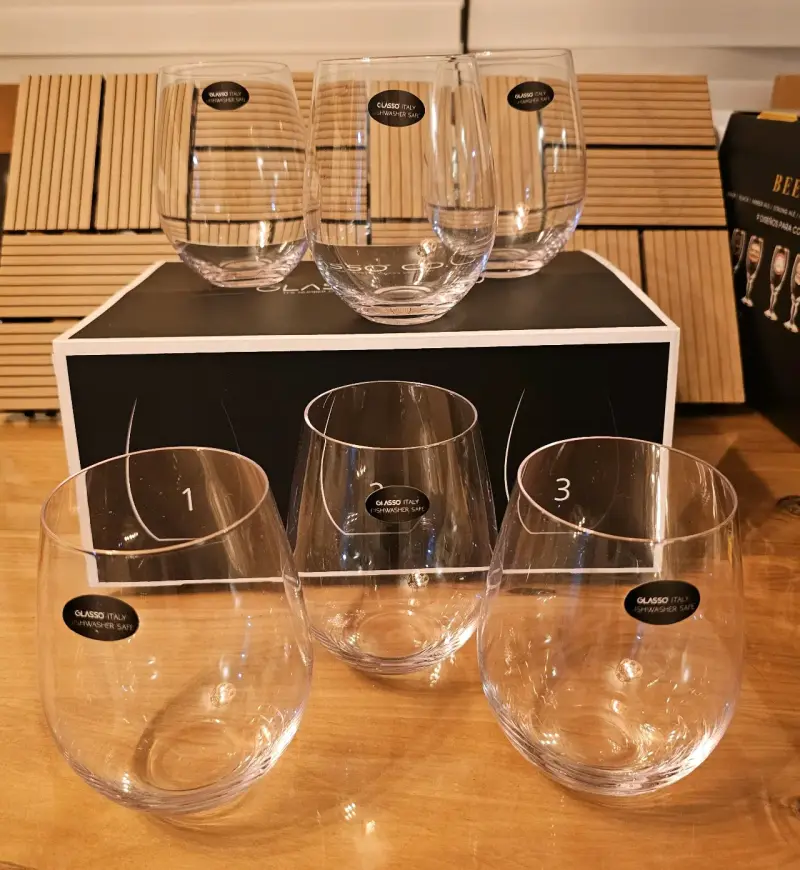 Set de 6 vasos de vino cristal Glasso Co NUEVO - 3