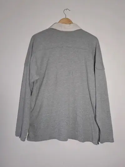 Polera manga larga gris Lands' End, talla L - miniatura 3