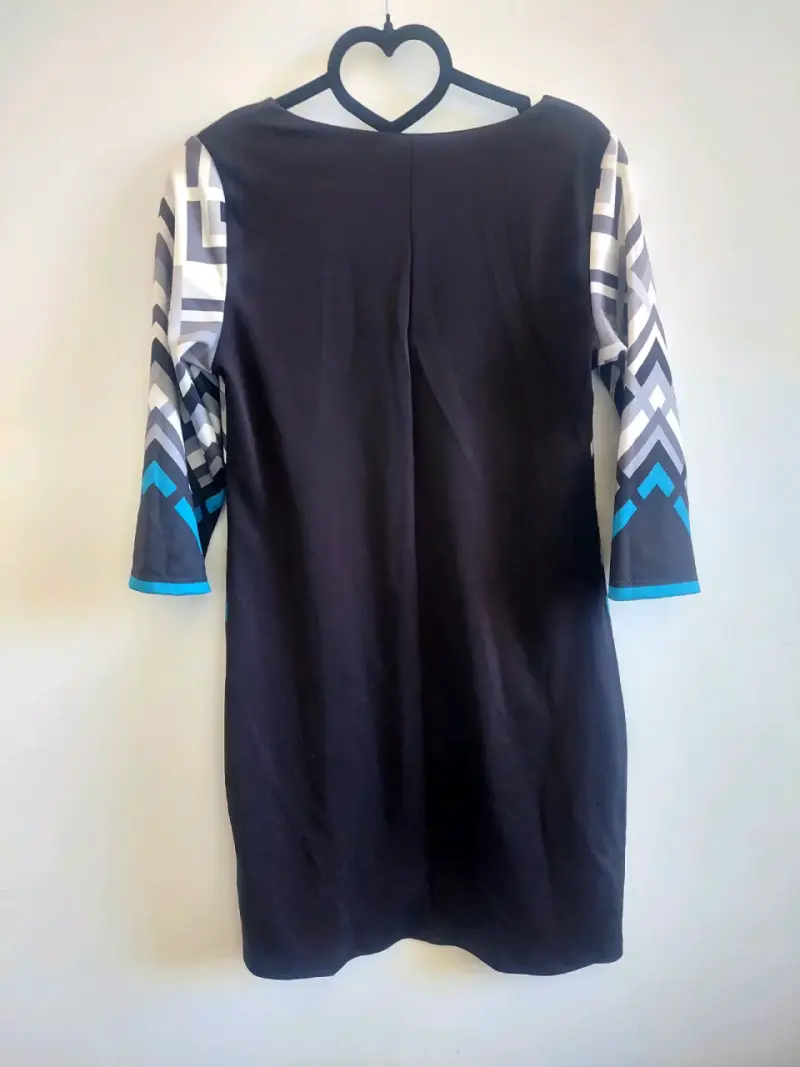 Vestido geométrico de manga 3/4 para mujer - 6