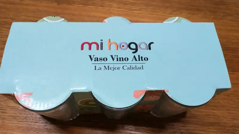 Set de 6 vasos de vino alto Mi Hogar - 1
