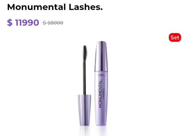 Máscara de Pestañas Monumental Lashes L'Bel - 1