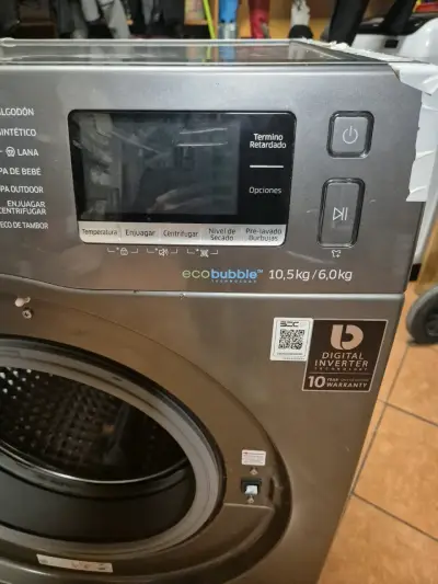Lavadora secadora Samsung EcoBubble 10.5kg/6kg - miniatura 1