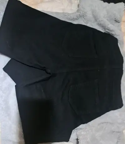 Pantalones  negros con trenzado decorativos - miniatura 2