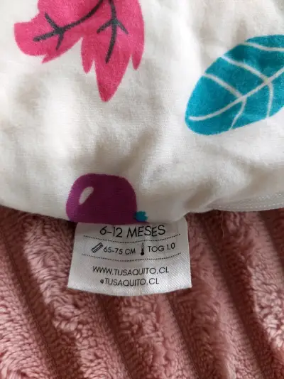 Saco de dormir para bebé 6-12 meses con diseño floral - miniatura 3