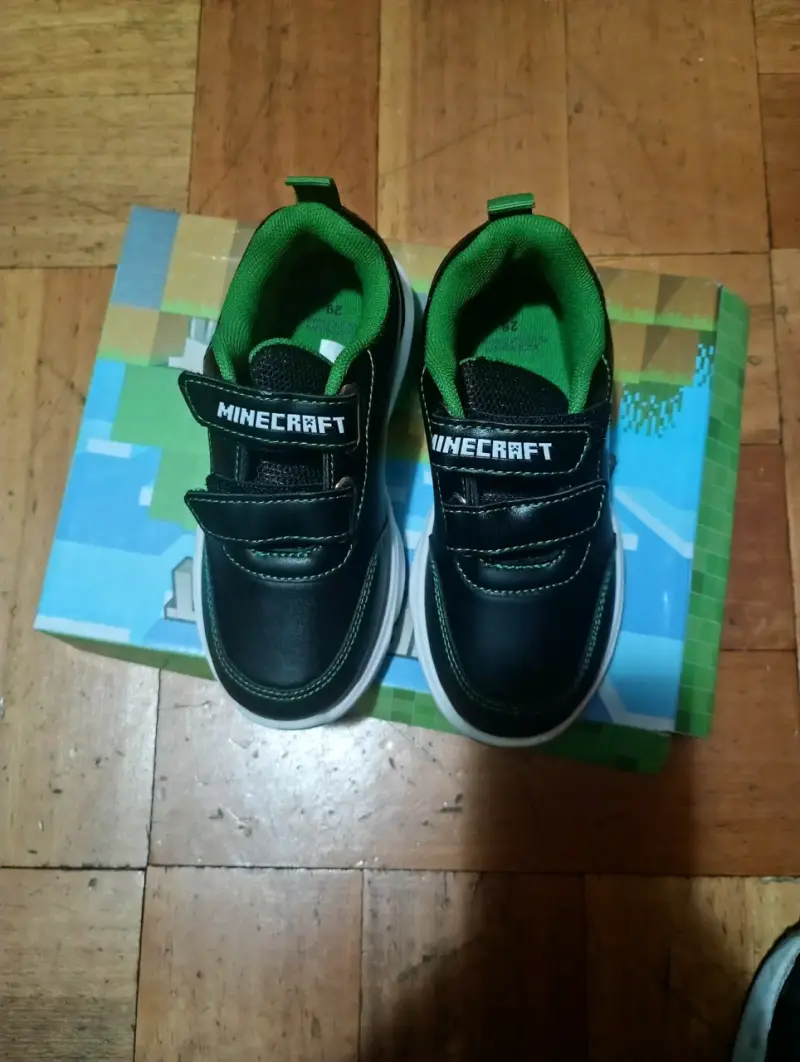 Zapatillas infantiles Minecraft con luces LED - 3