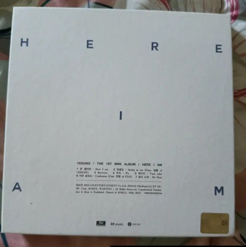 Álbum de música 'Here I Am' de Yesung - 2