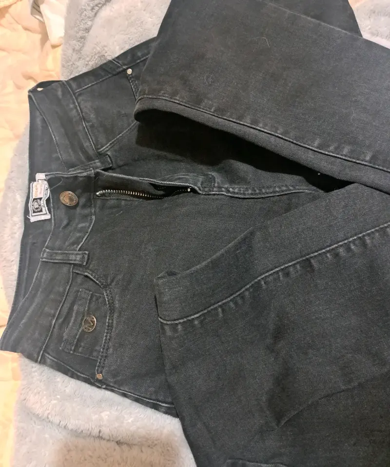 Jeans negros talla 38 para mujer - 1