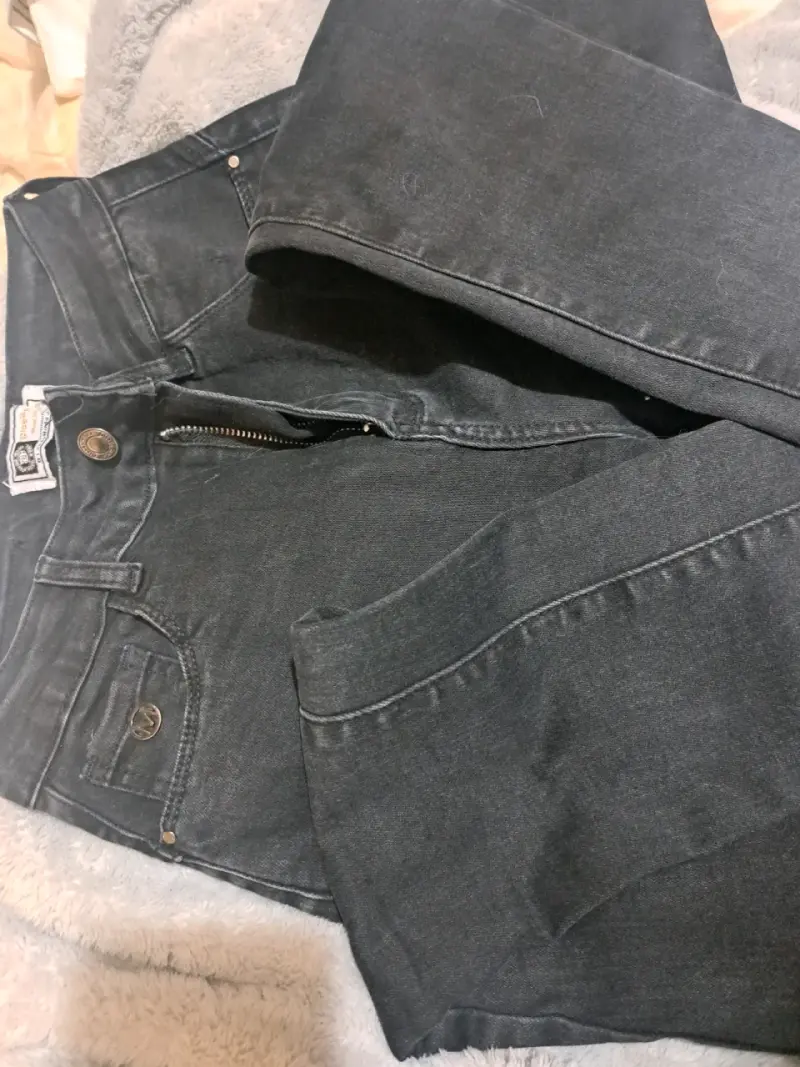 Jeans negros talla 38 para mujer - 2