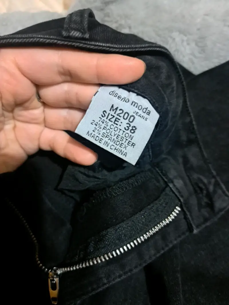 Jeans negros talla 38 para mujer - 4