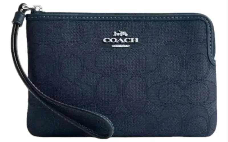 Cartera de Mano Coach Azul Oscuro - 2