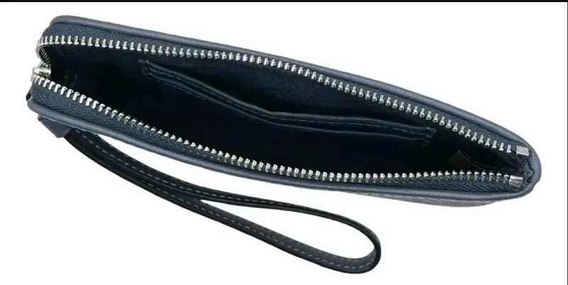 Cartera de Mano Coach Azul Oscuro - 3