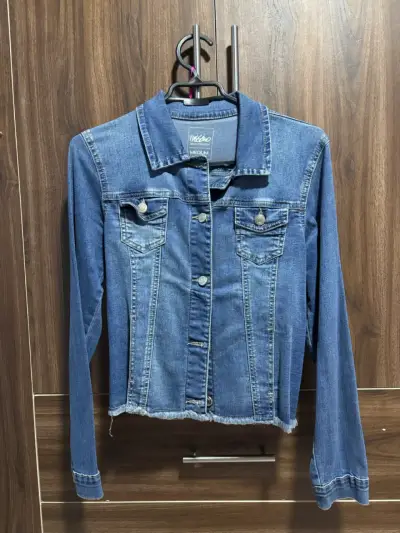 Chaqueta de mezclilla azul para mujer Mossimo - miniatura 1
