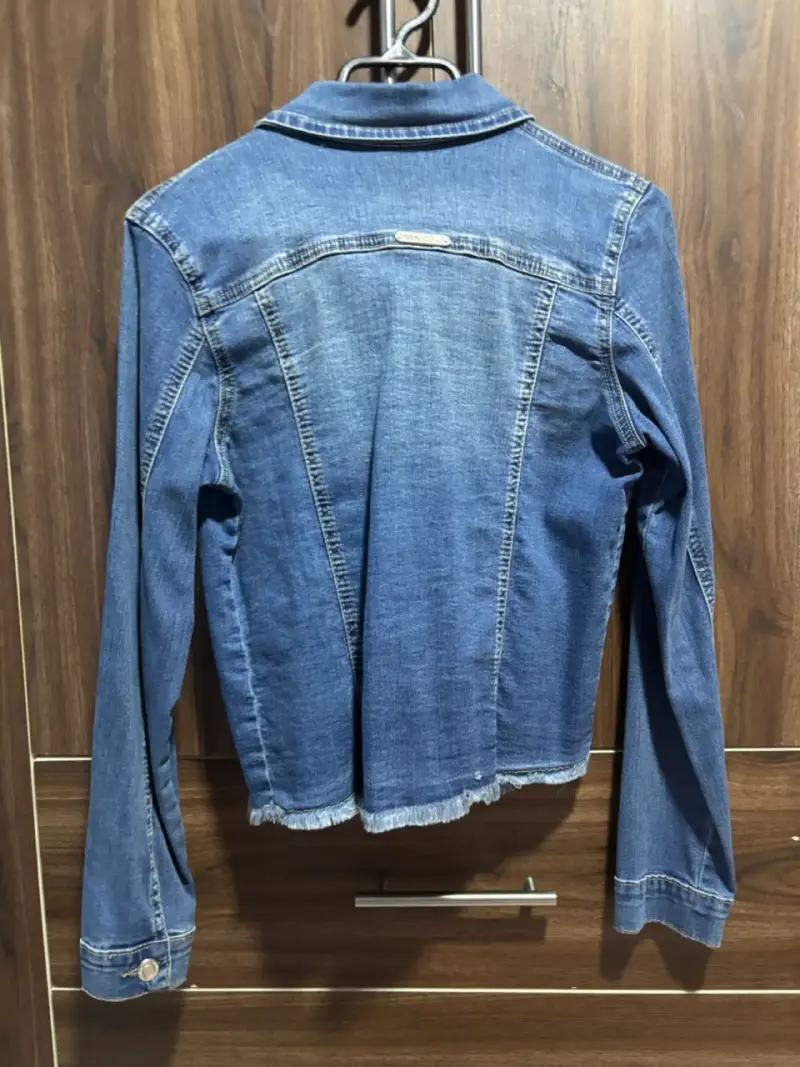 Chaqueta de mezclilla azul para mujer Mossimo - 3