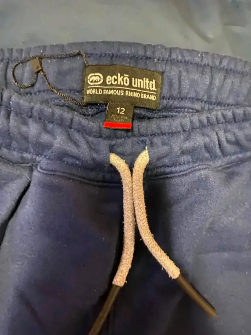 Pantalones deportivos azul marino Ecko Unltd talla 12 - 1