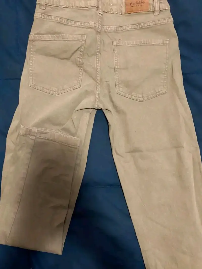 Pantalones beige para niño Aussie talla 14 - 3